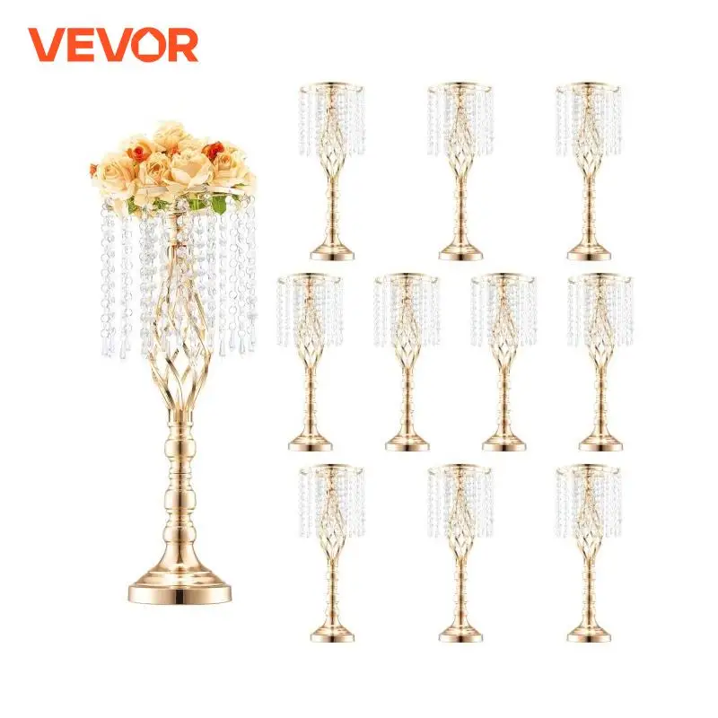 Centerpiece Vase Tall - VEVOR-soporte alto de cristal para flores