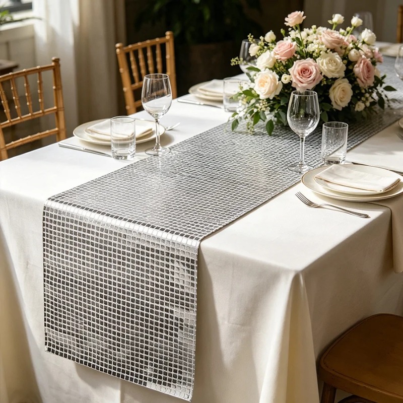 Table Runner Sequin - Caminero de Mesa con Lentejuelas Brillantes
