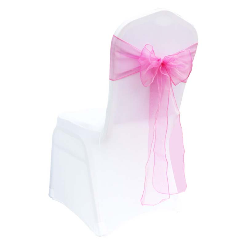 Chair Sash Organza - 25 piezas 18x275cm boda Organza silla