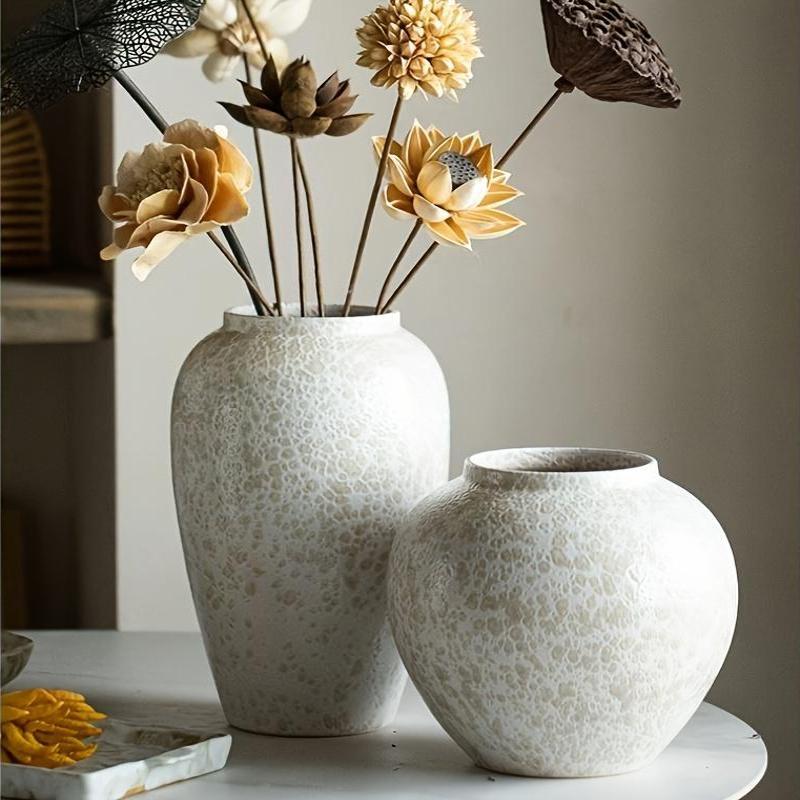 Centerpiece Vase Tall - Florero de cerámica grande y elegante,