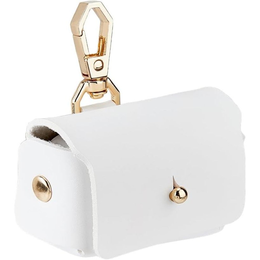 Ring Bearer Pillow - Caja de Almohada de Cuero Blanca