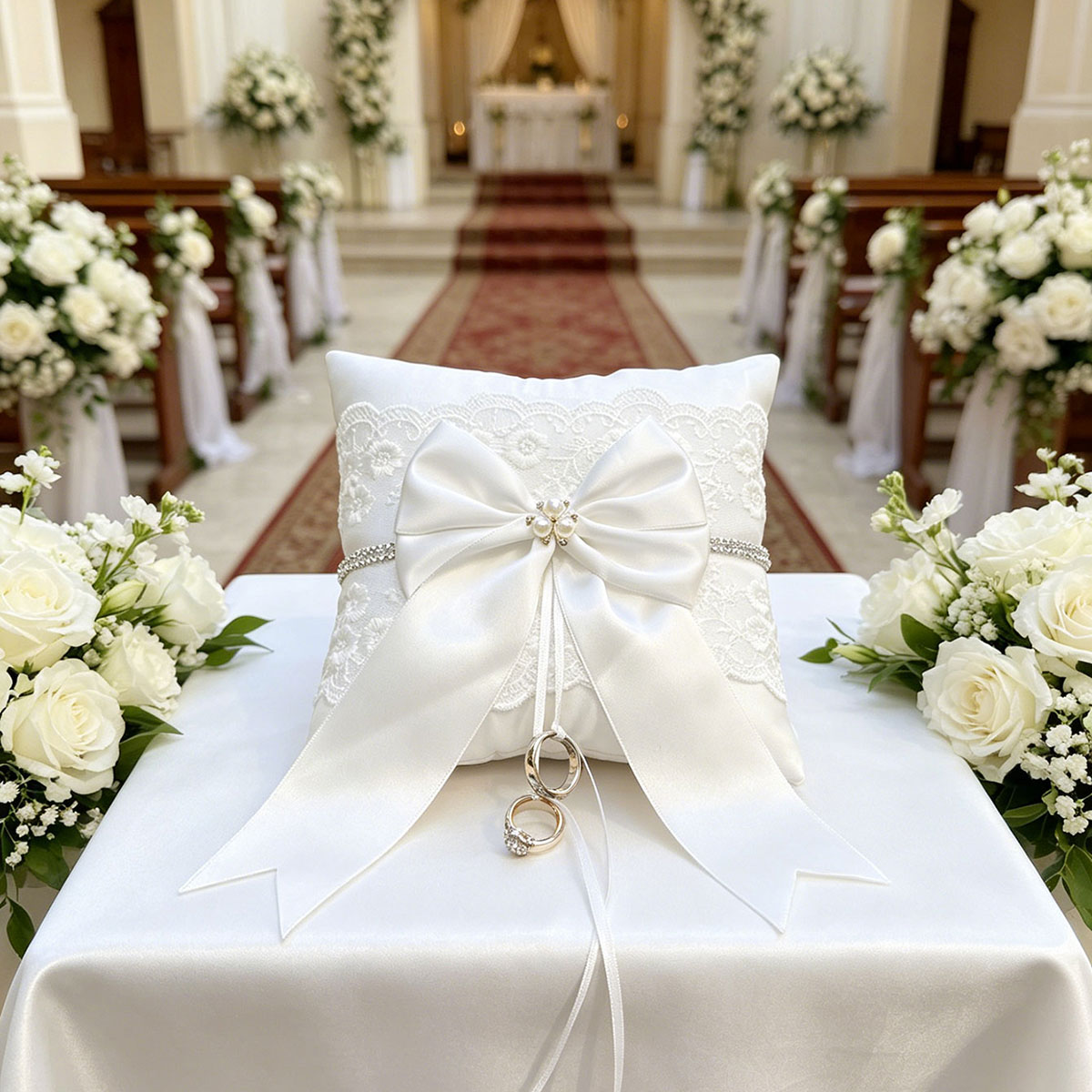 Almohada para Anillos de Boda  - Ring Bearer Pillow reseña y precio