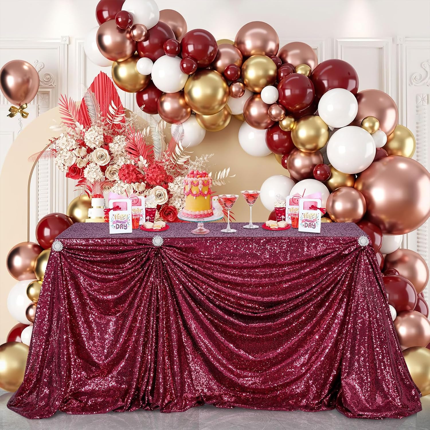 Mantel Rectangular con Lenteju - Table Runner Sequin reseña y precio