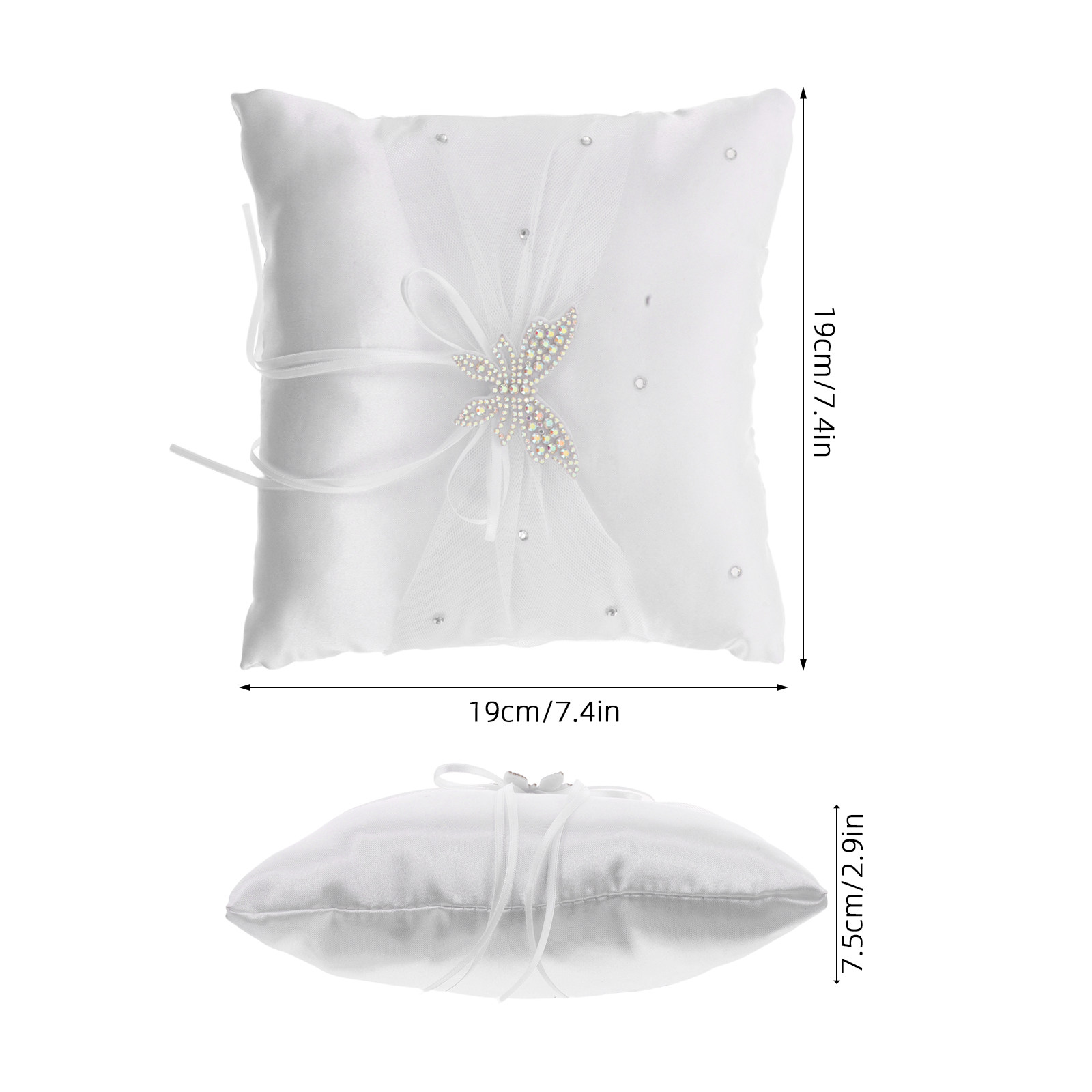 Almohada de anillos con forma  - Ring Bearer Pillow reseña y precio
