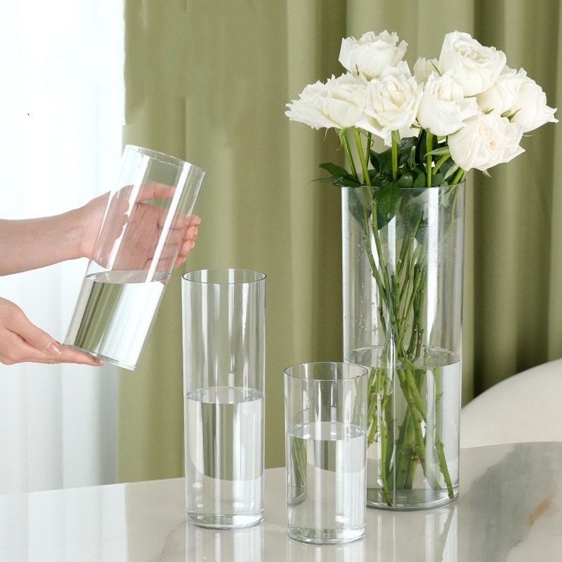 Nuevo Florero Cilíndrico Trans - Centerpiece Vase Tall reseña y precio