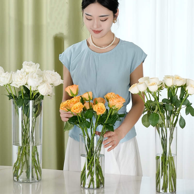 Nuevo Florero Cilíndrico Trans - Centerpiece Vase Tall reseña y precio