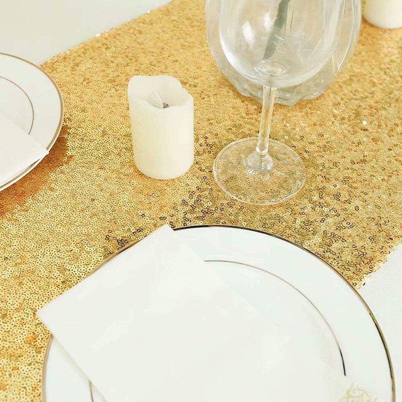 Camino de mesa de lentejuelas  - Table Runner Sequin reseña y precio