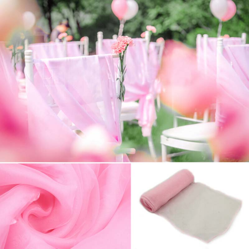 25 piezas 18x275cm boda Organz - Chair Sash Organza reseña y precio