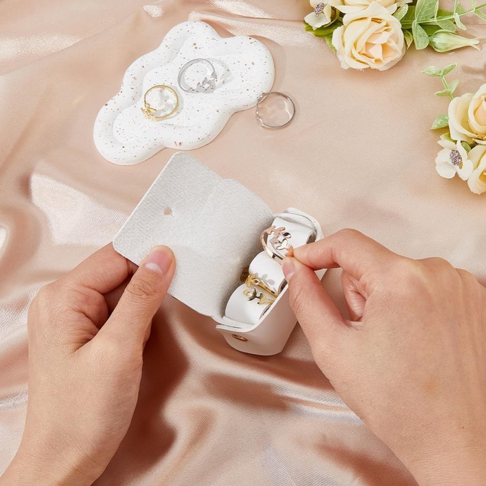 Caja de Almohada de Cuero Blan - Ring Bearer Pillow reseña y precio