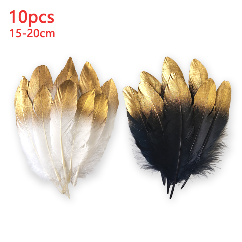 Plumas blancas y negras de 15- - Centerpiece Vase Tall reseña y precio