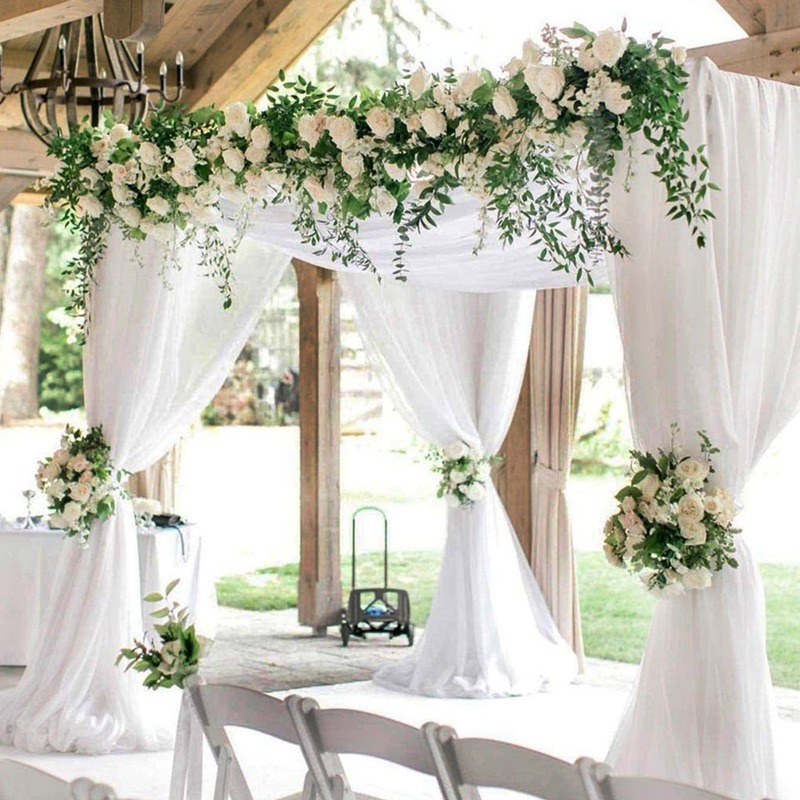 Rollo de tul de cristal transp - Chair Sash Organza reseña y precio