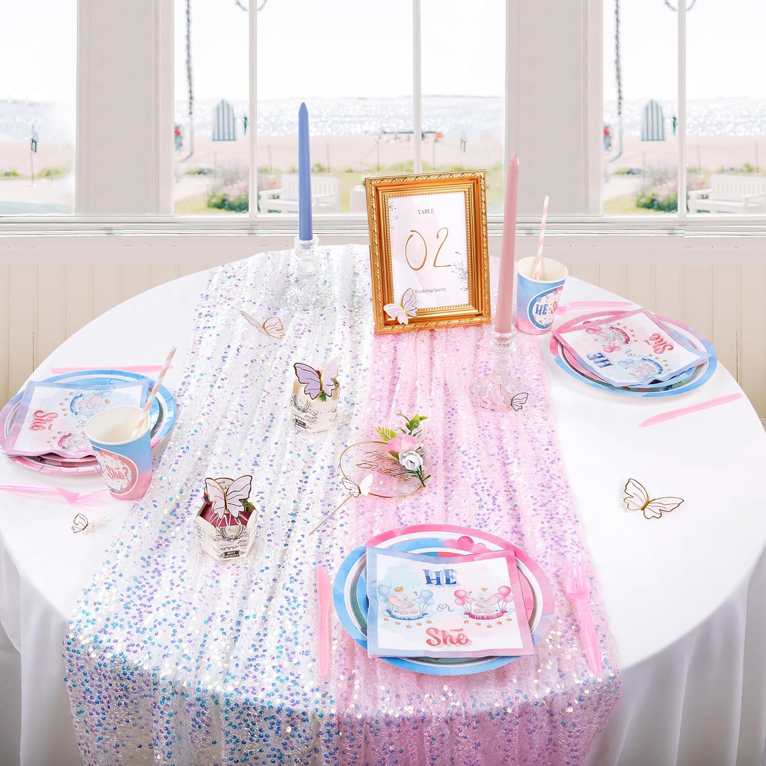 Camino de mesa de lentejuelas  - Table Runner Sequin reseña y precio