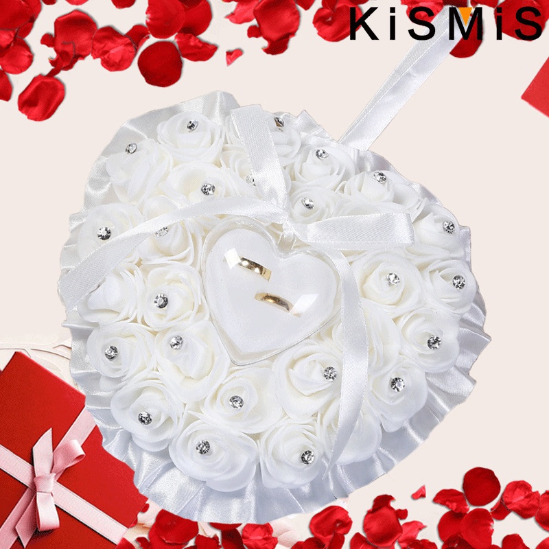 Almohada para anillo de boda,  - Ring Bearer Pillow reseña y precio