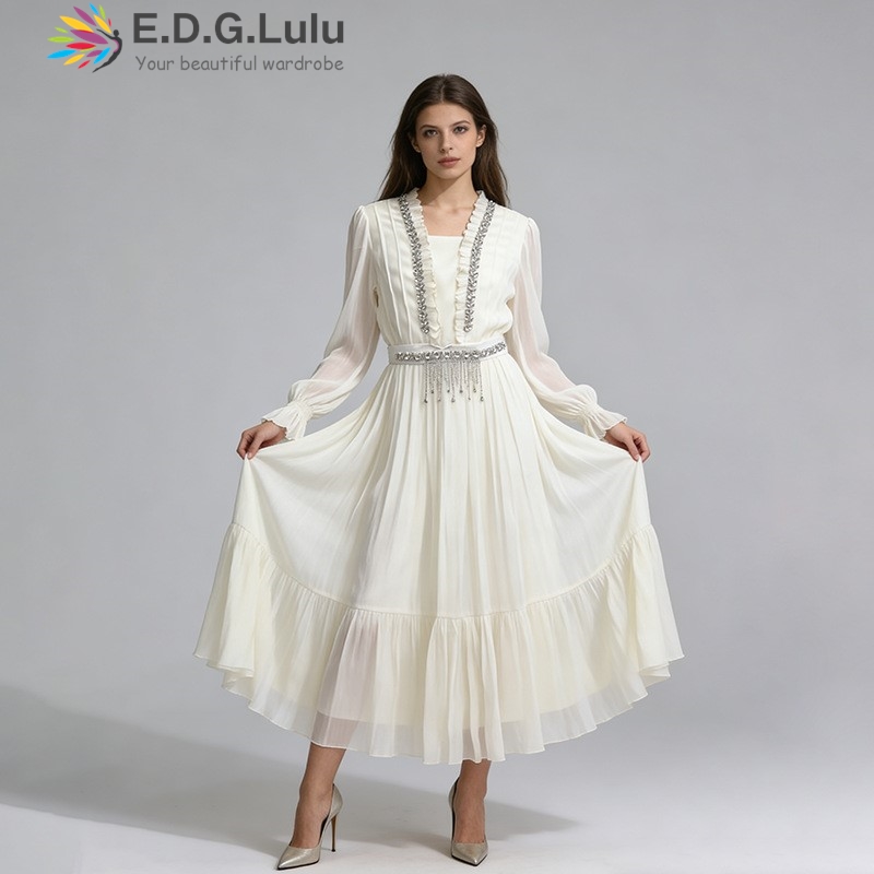 EDGLuLu Elegante Vestido Largo - Wedding Lulu reseña y precio